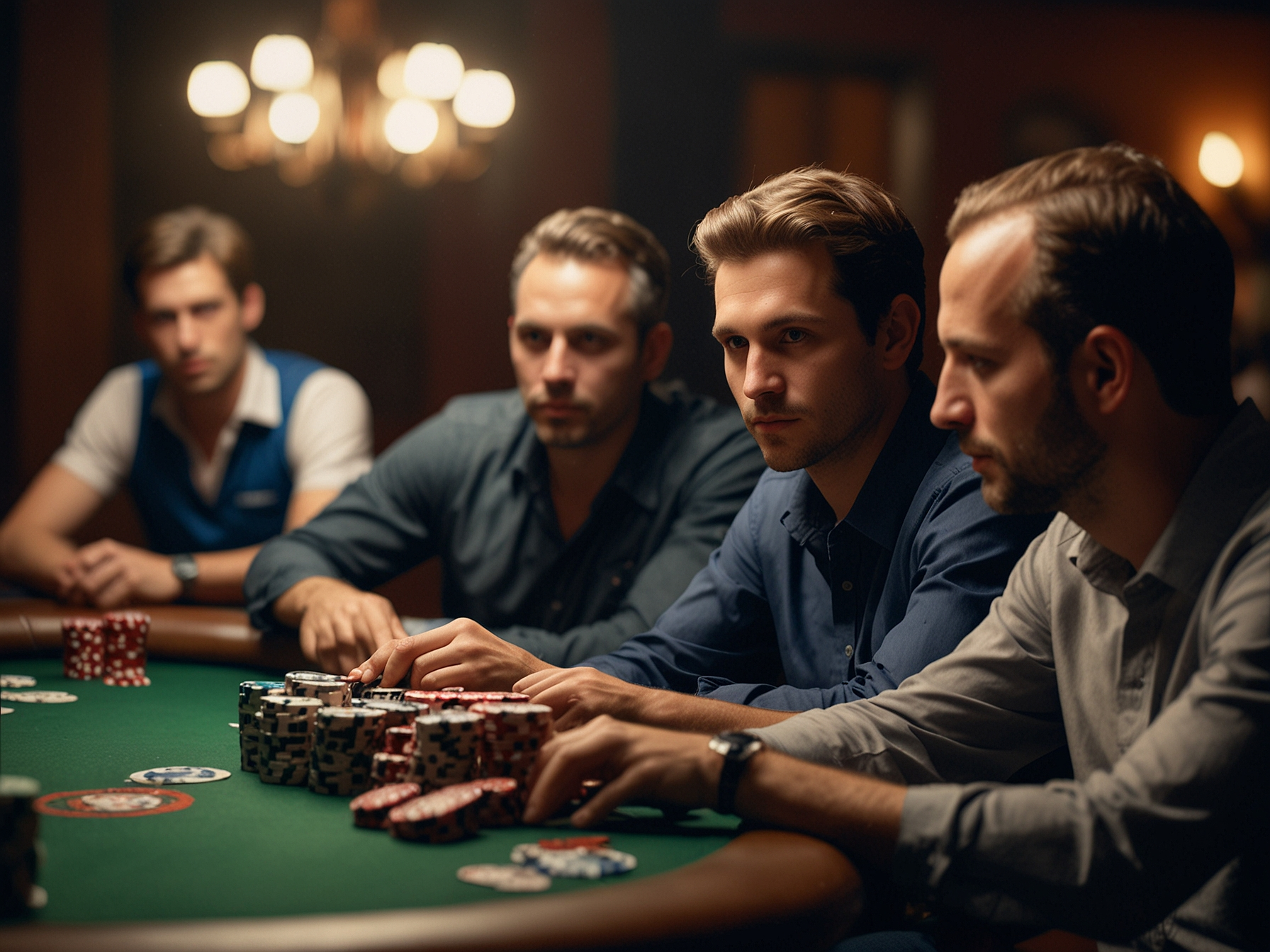 Torneo de póker en mesa